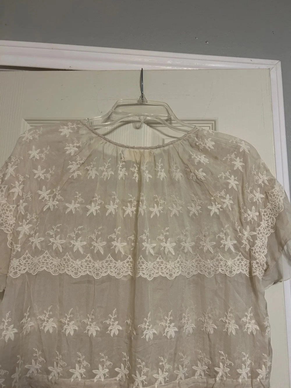 🌈Moving Sale Johnny Was 4 Love & Liberty crèam silk blouse